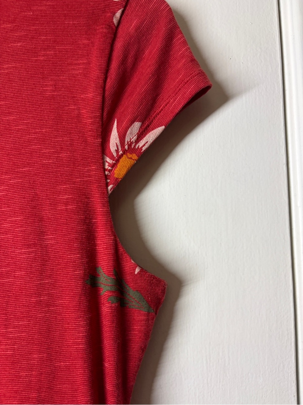Toad & Co Rosemarie Cap Sleeve Red Floral A Line Mini Dress Size Medium - Picture 10 of 15